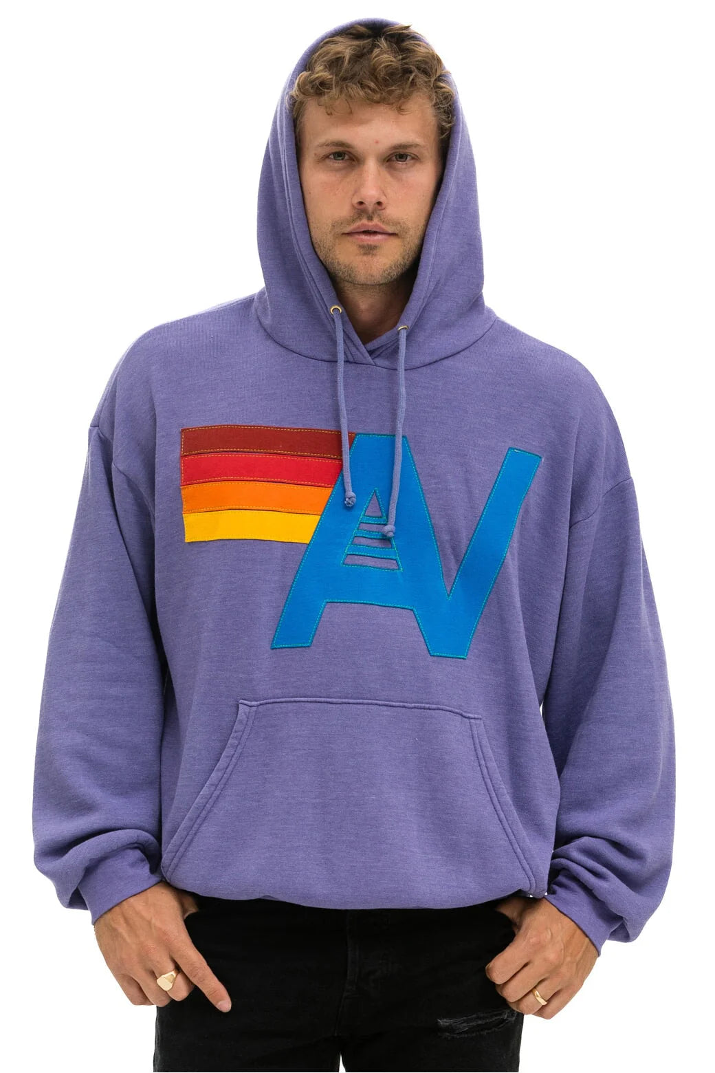 LOGO STITCH - HOODIE RELAXED LAVENDER