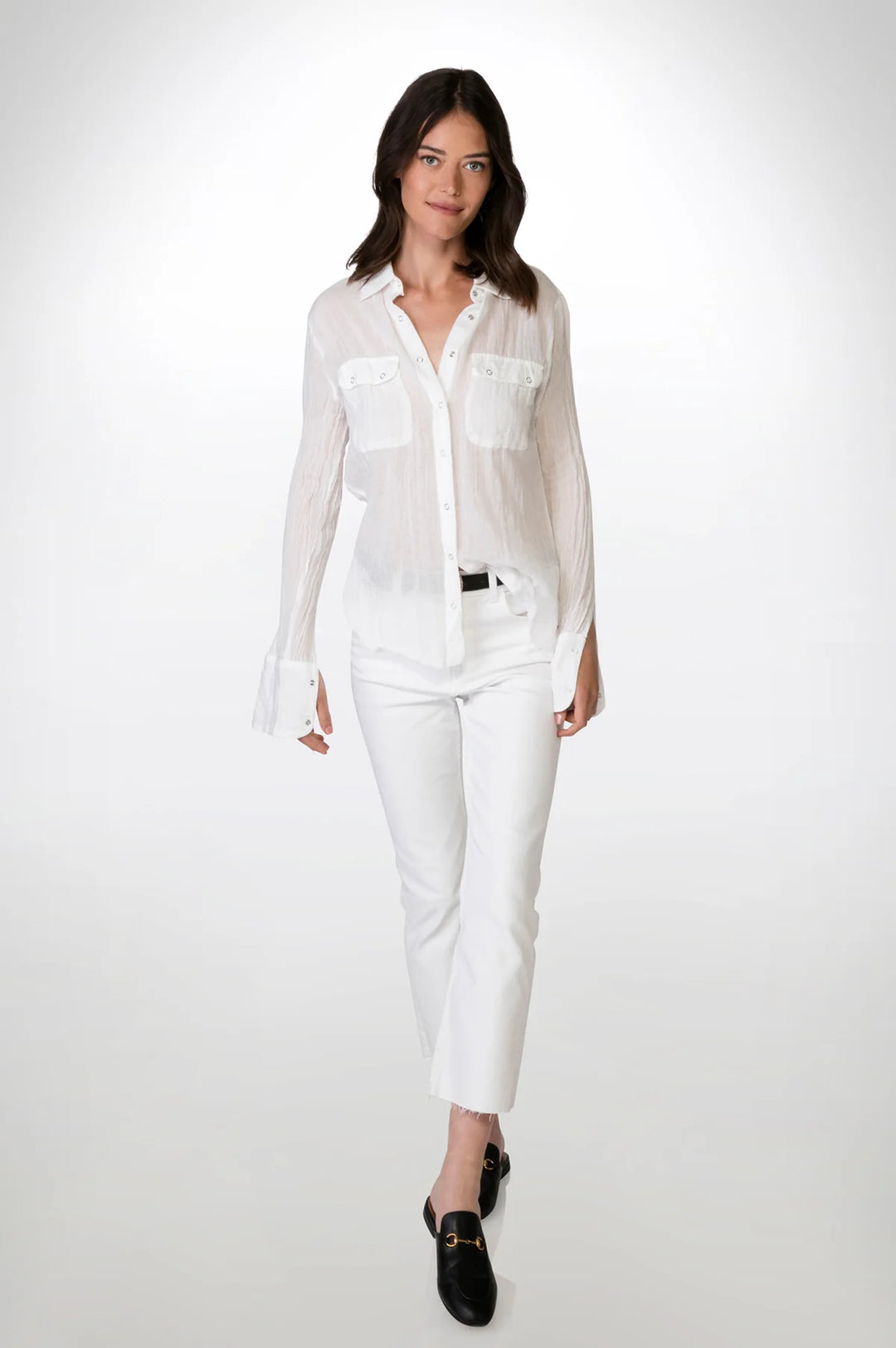 CLASSIC GAUZE SHIRT WHITE