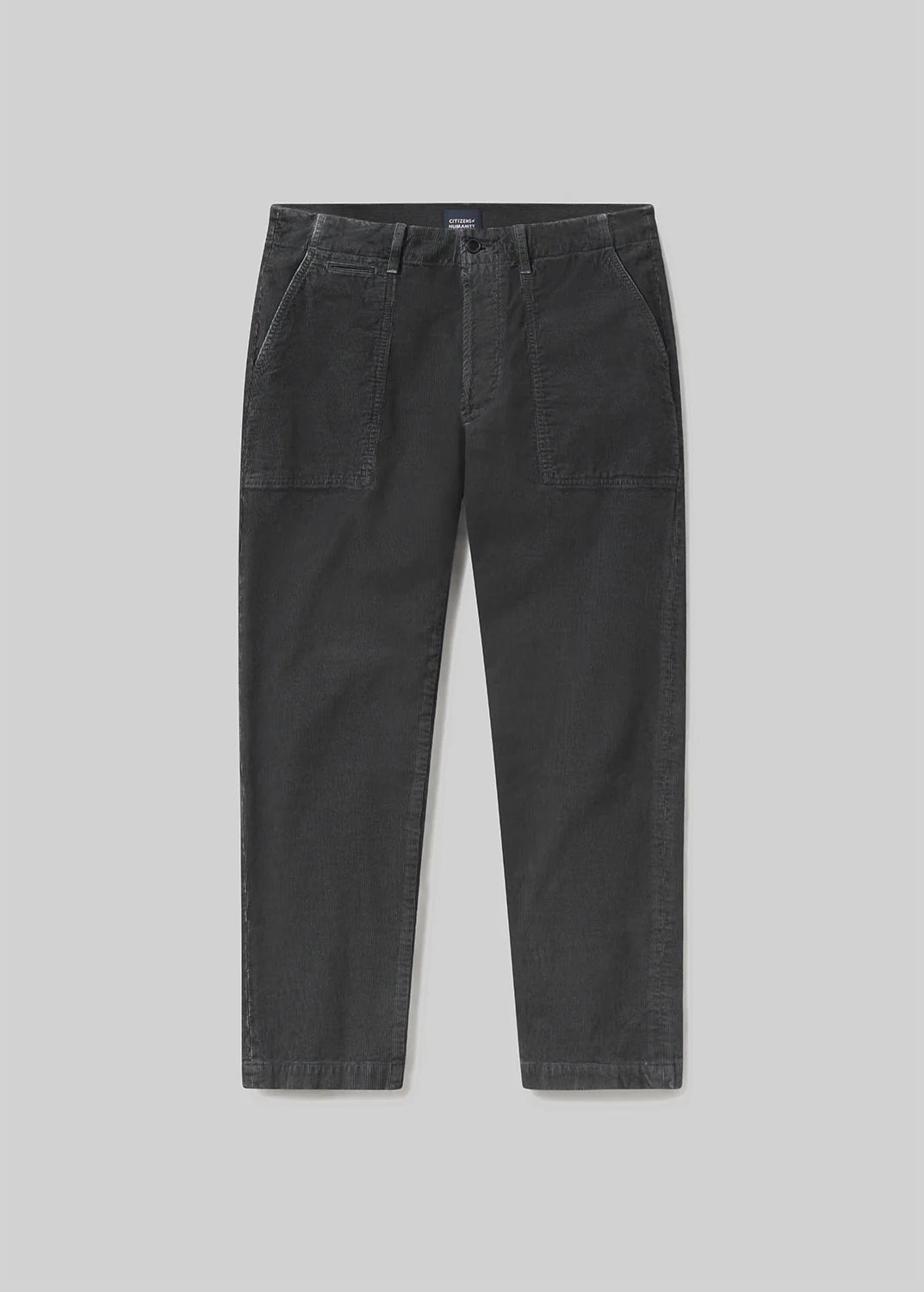 Finn relaxed pant in corduroy CHARRED CEDAR