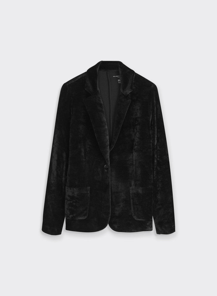 Blazer 1 bttn 2 pockets BLACK