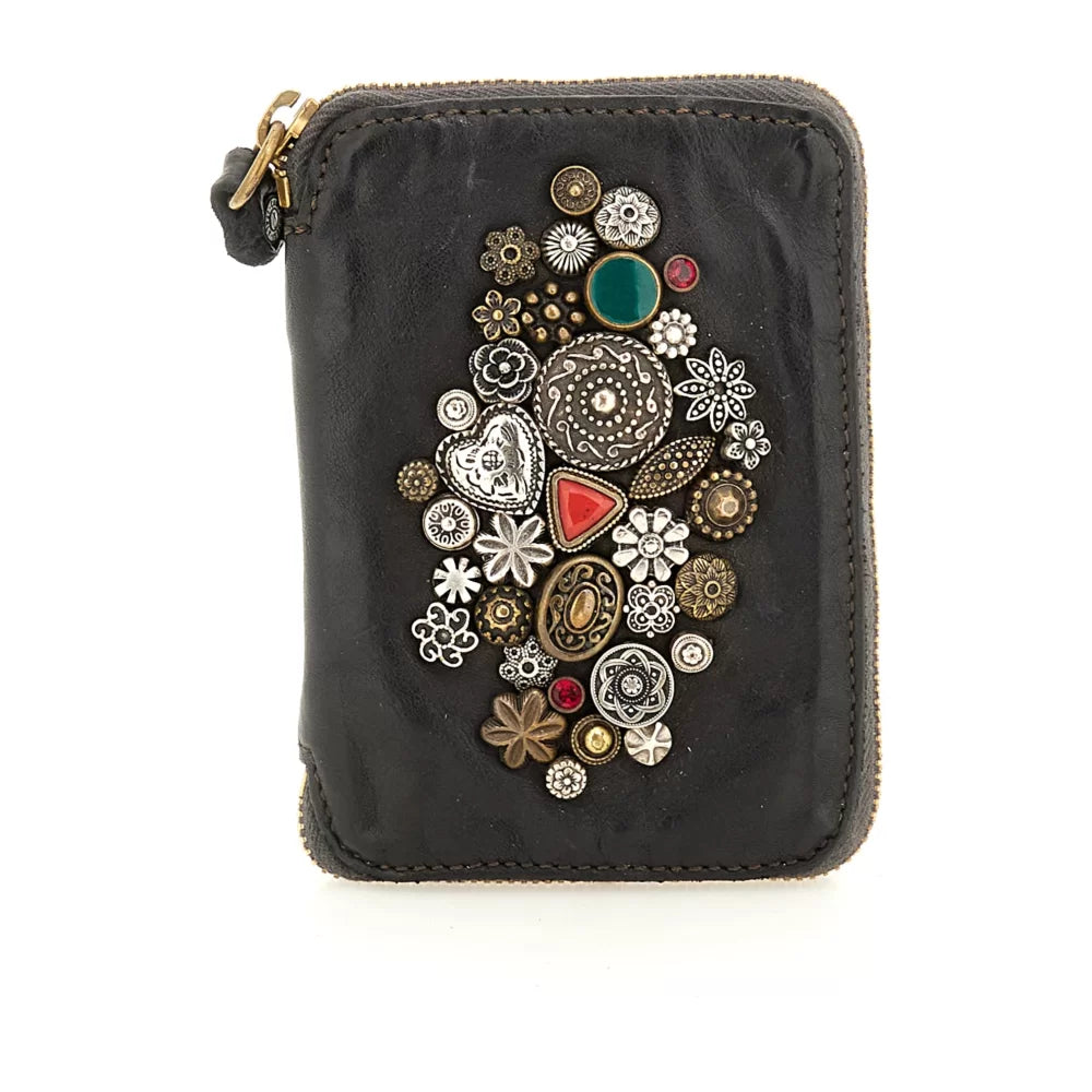 Wallet+mix studs BLACK