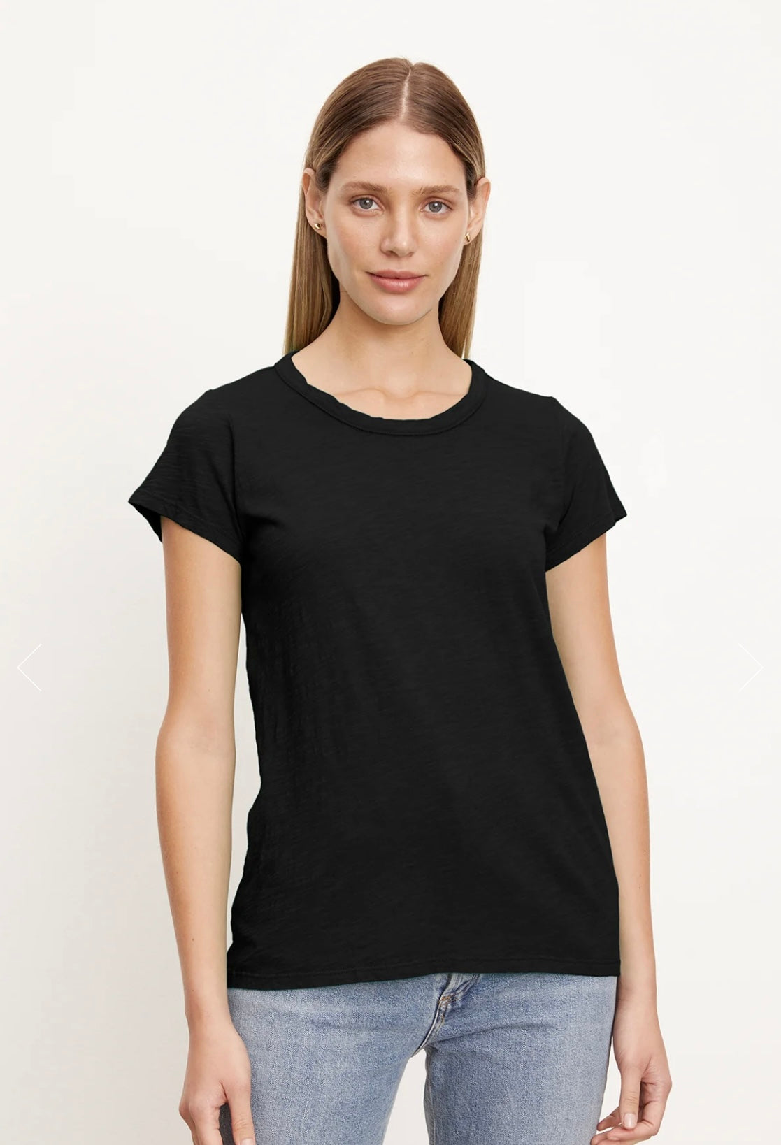 TILLY SS CREW NK TOP BLACK