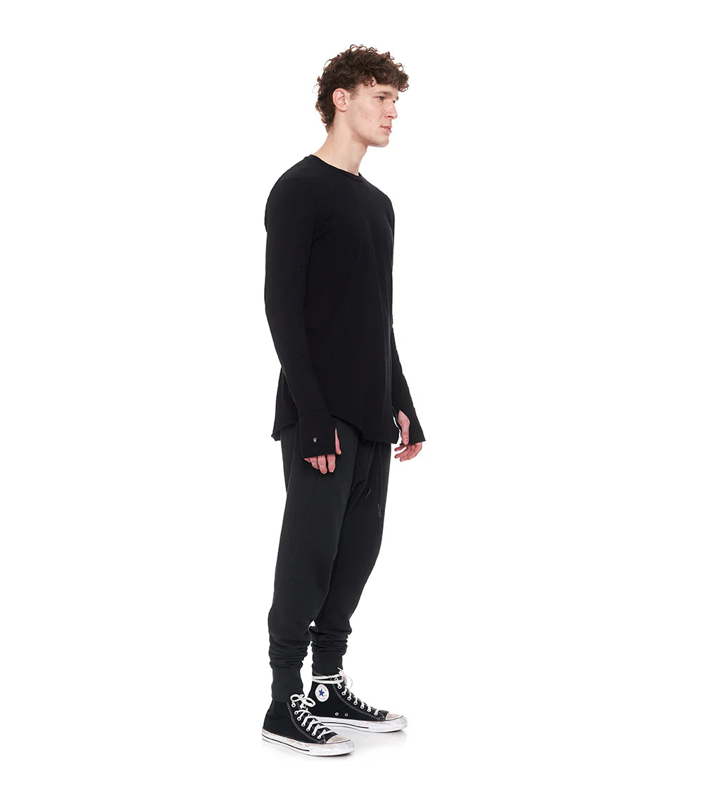 men's raw shirt BLACK