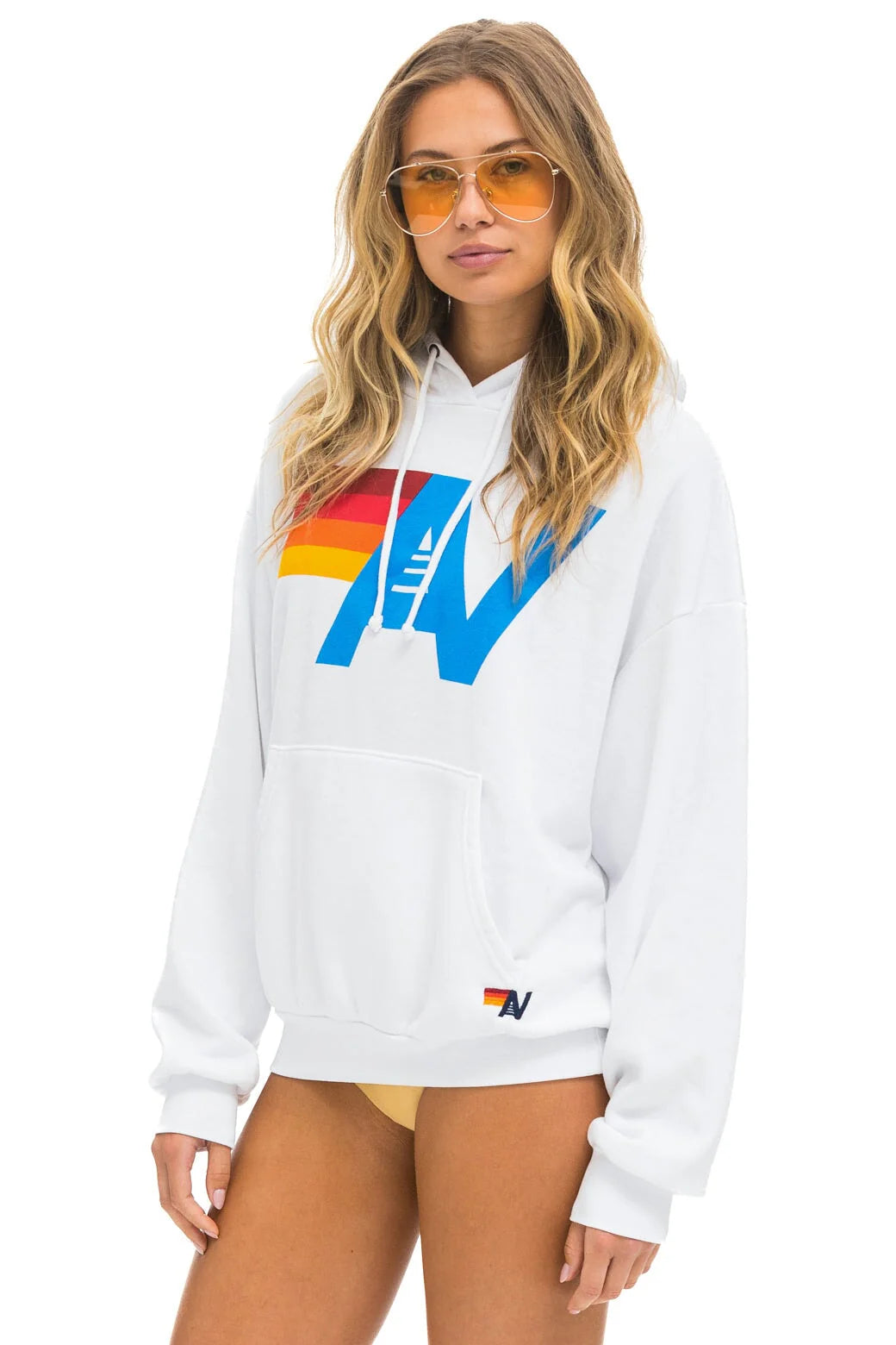 LOGO - PULLOVER HOODIE RELAXED WHITE