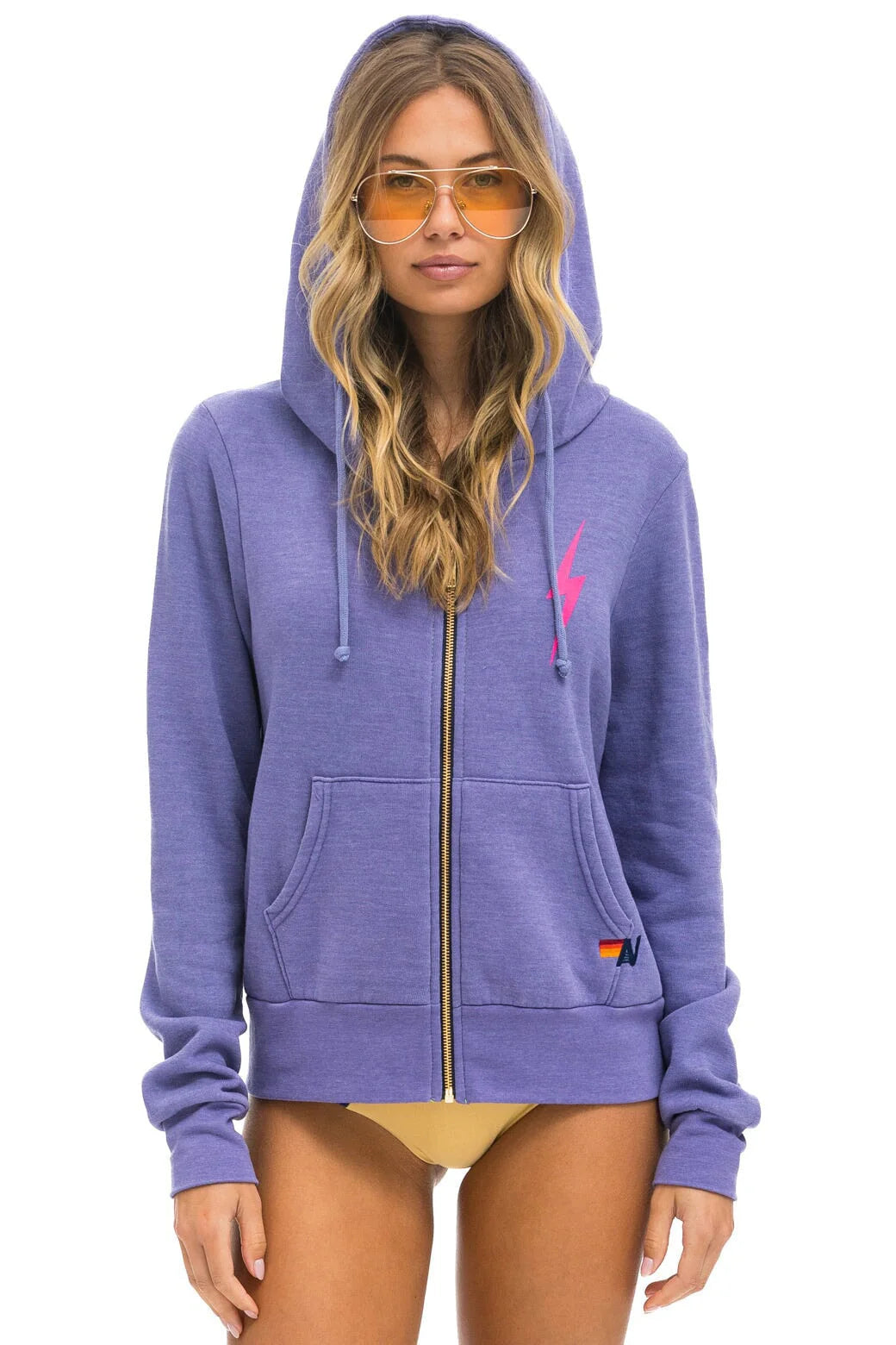 BOLT 2 ZIP HOODIE LAVENDER/N.PINK