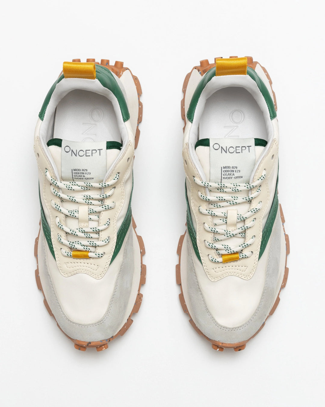 Osaka sneakers IVORY - GREEN