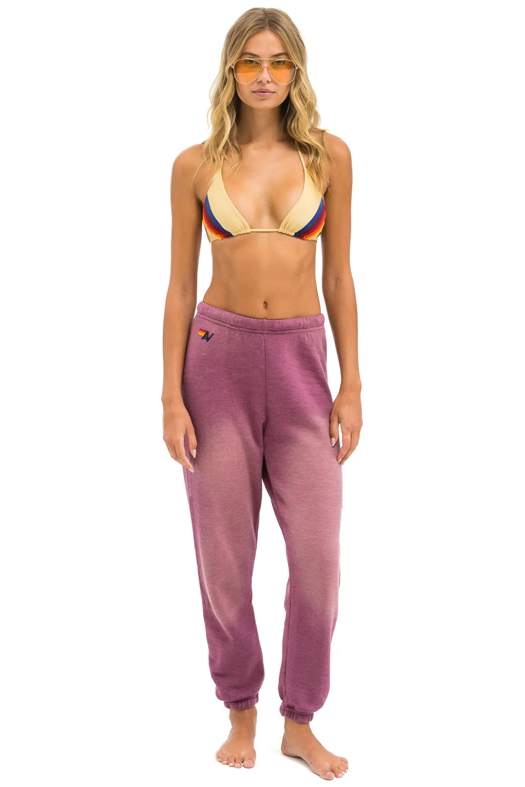 Bolt stitch womens sweatpant FADED BERRY