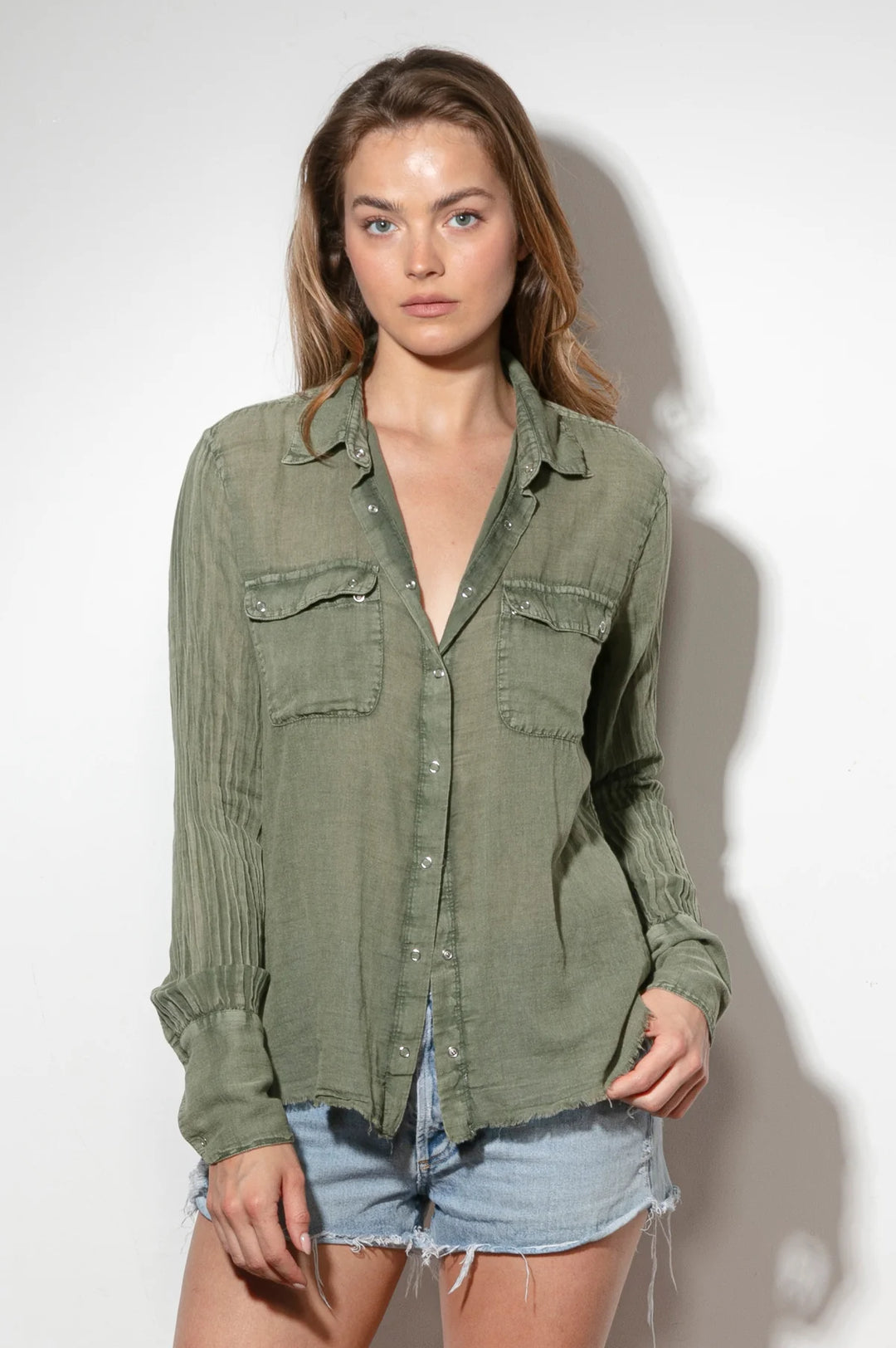 CLASSIC GAUZE SHIRT OLIVE