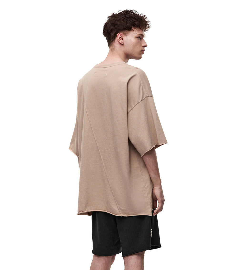 men's perfect oversized tee BROWN