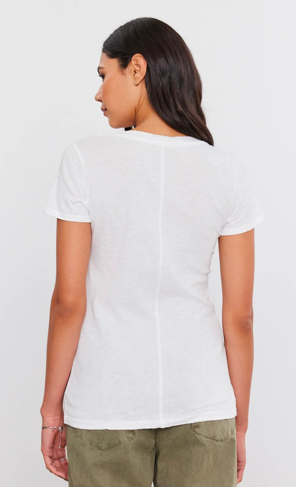 Lilith V-neck T-shirt WHITE