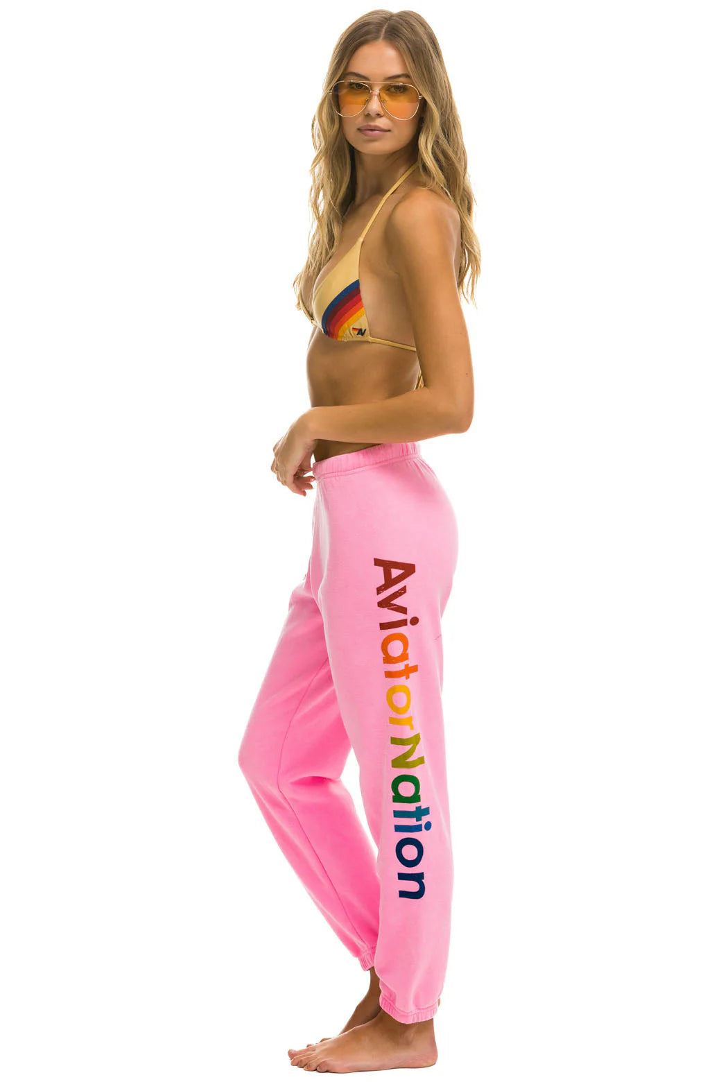 AV WOMENS SWEATPANT NEON PINK