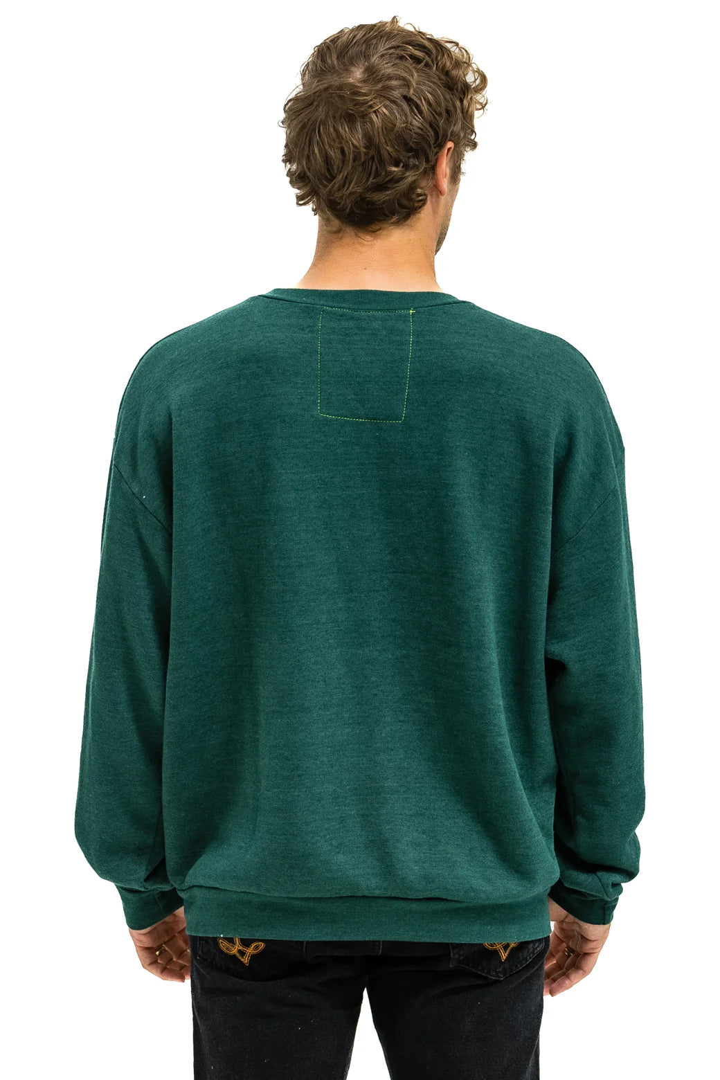 LOGO CREW SWEATSHIRT RELAXED FOREST