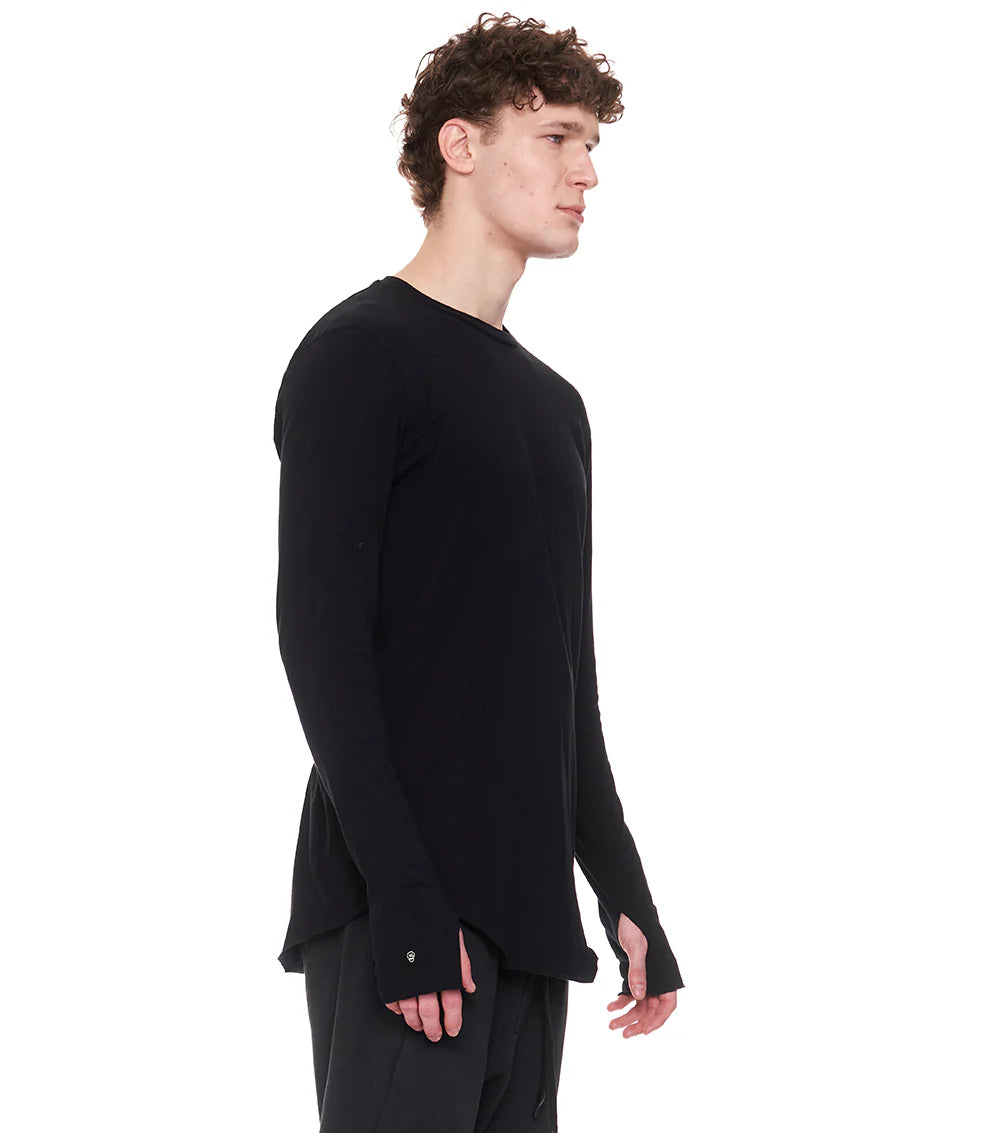 men's raw shirt BLACK