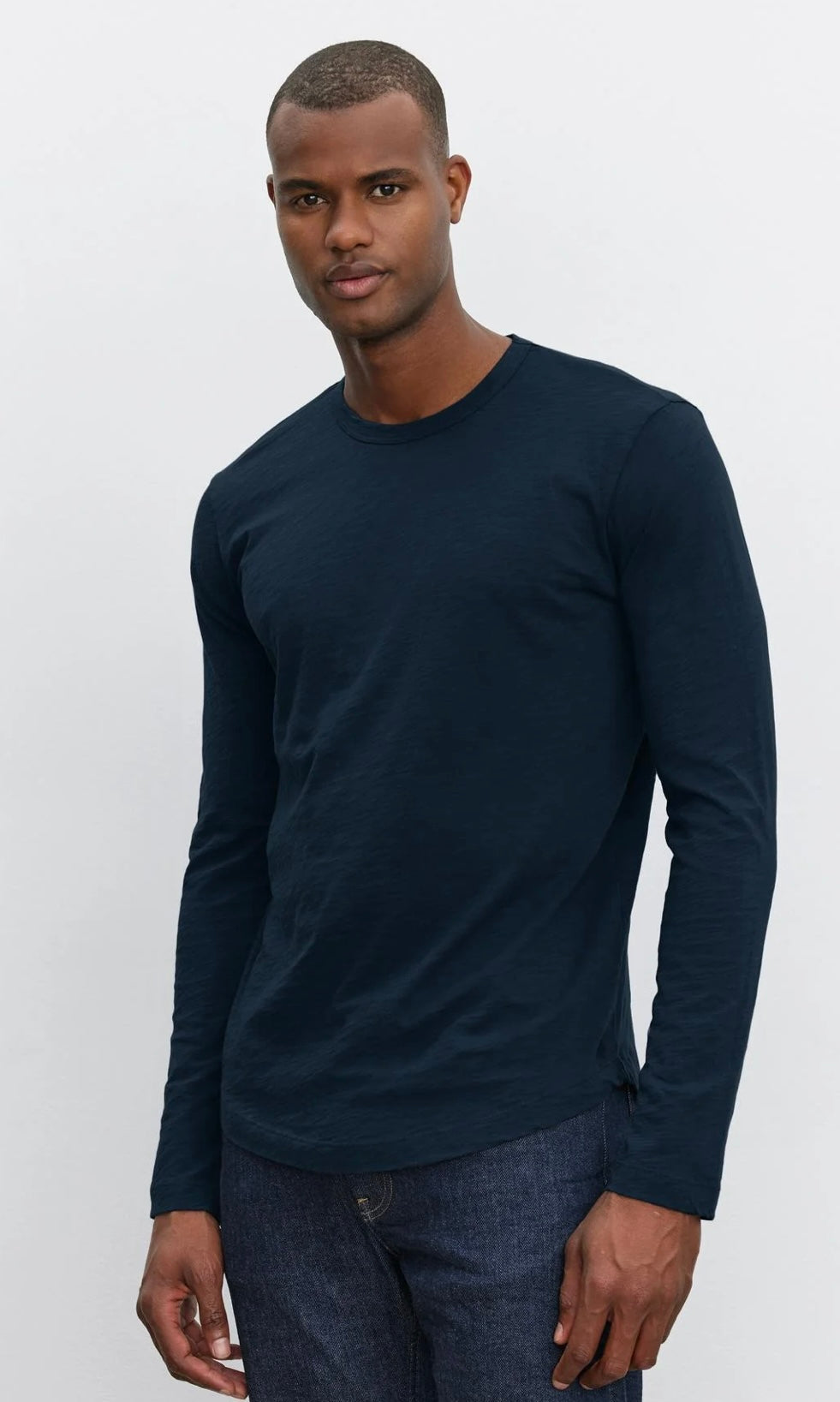 KAI LS CREW NECK TOP MIDNIGHT