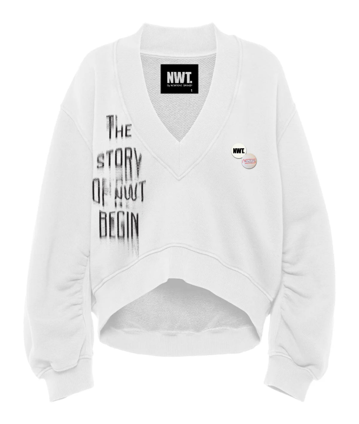 Marlee story sweatshirt DIRTY WHITE