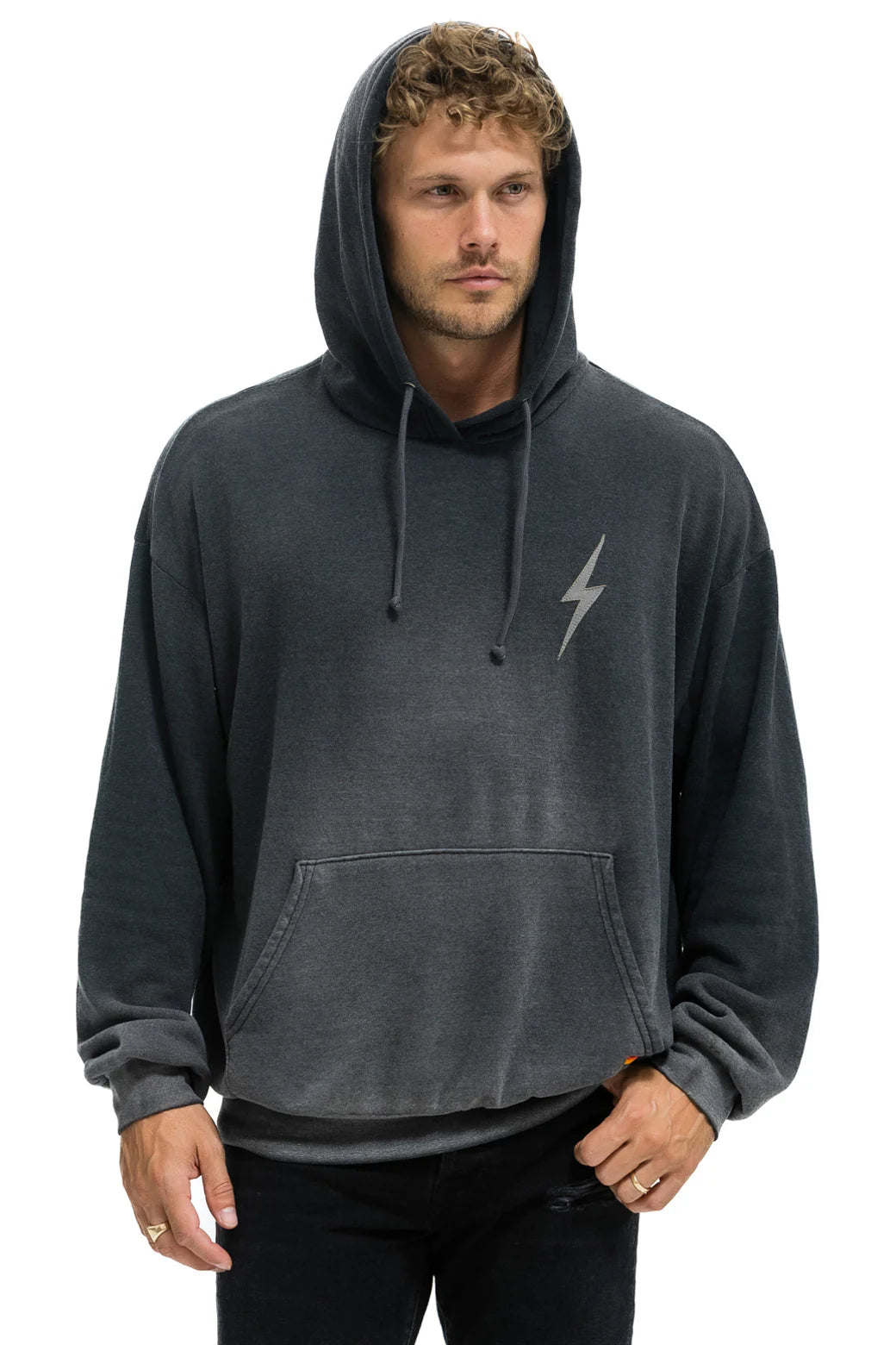 Bolt stitch 2 pullover hoodie FADED SMOKE