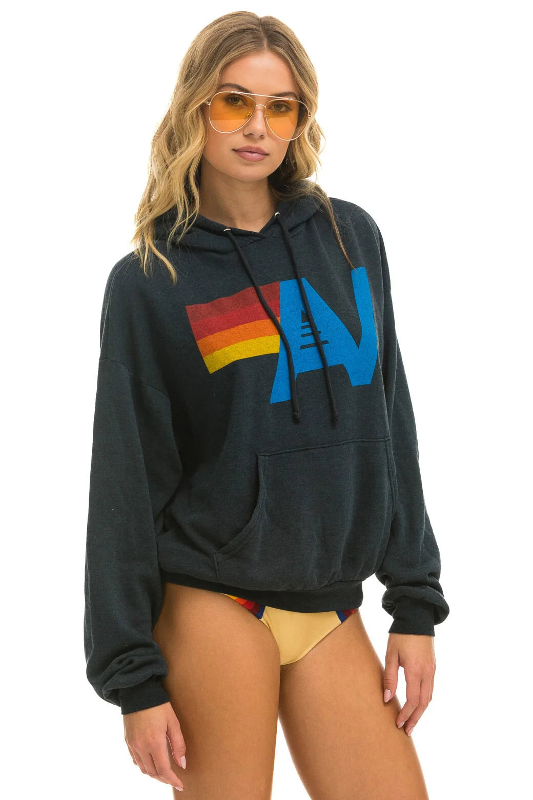 LOGO - PULLOVER HOODIE RELAXED CHARCOAL