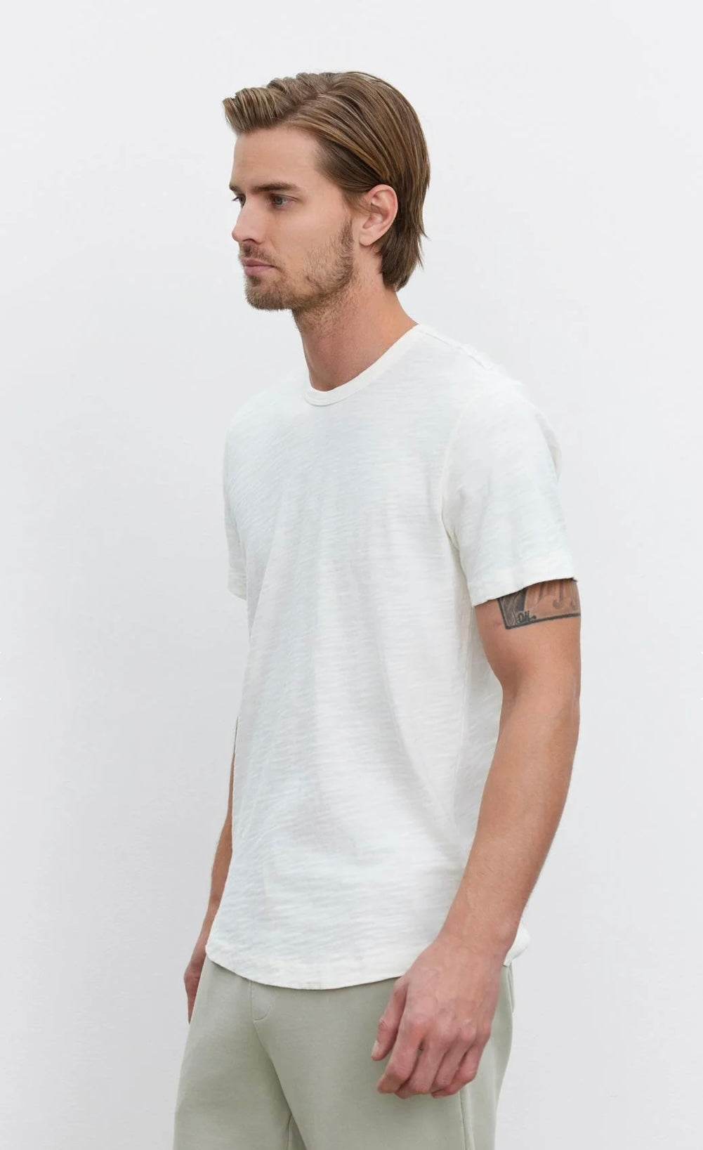 SPADER S/S CREW NECK TOP ECRU