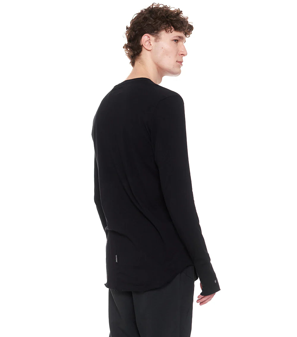 men's raw shirt BLACK