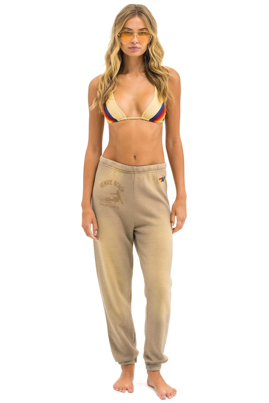 Venice surfer womens sweatpants FADED TAN