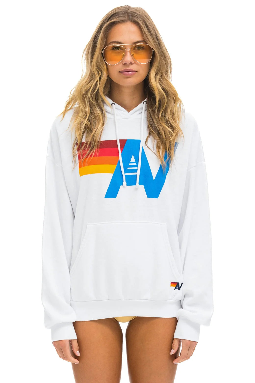 LOGO - PULLOVER HOODIE RELAXED WHITE