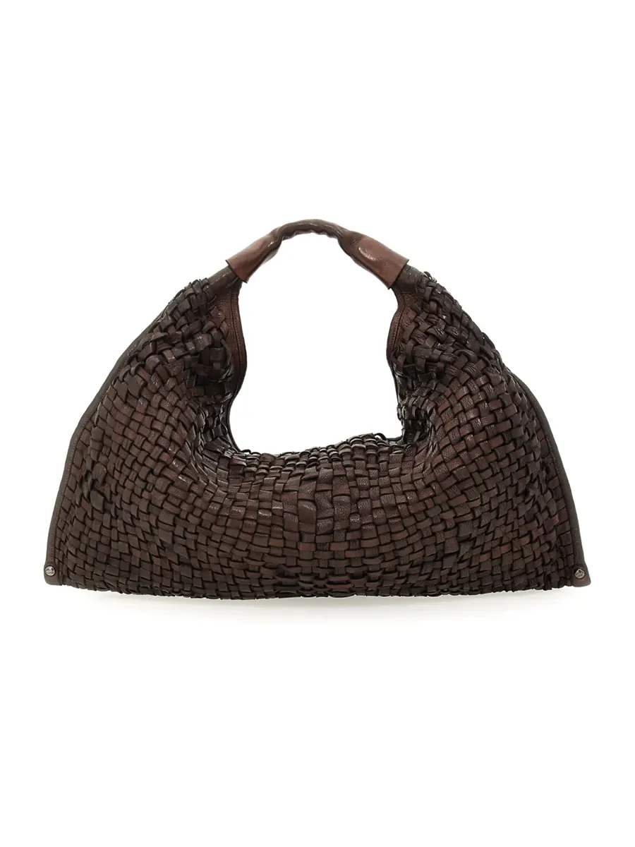 Shoulder bag woven BROWN