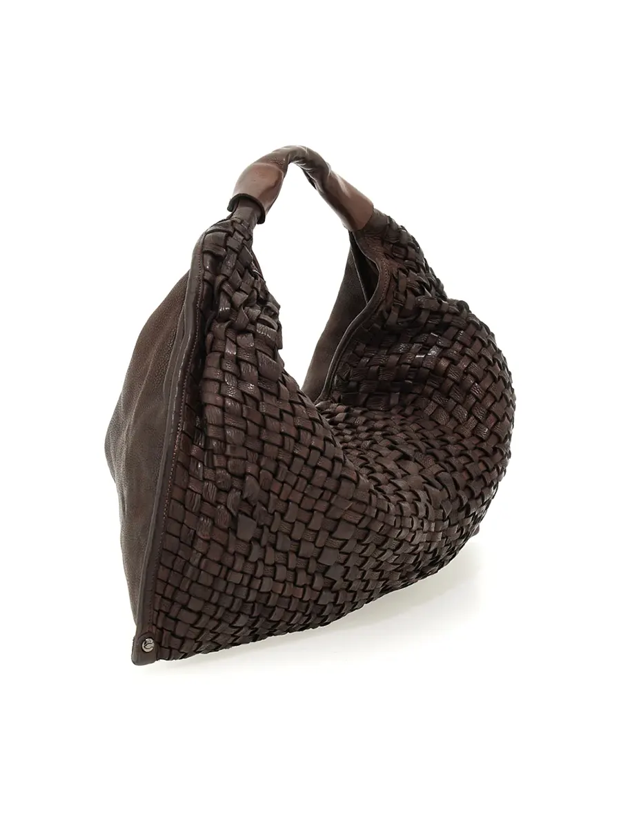 Shoulder bag woven BROWN