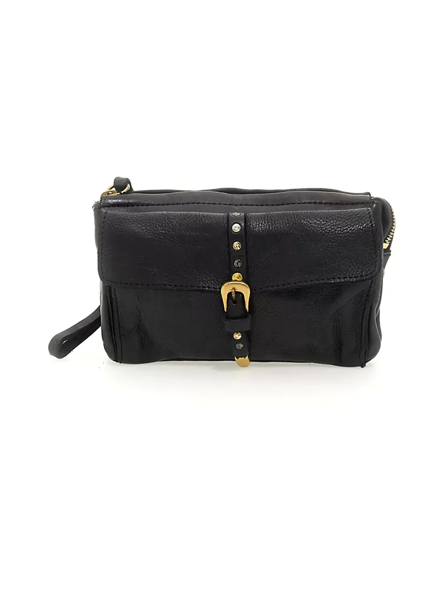 POCHETTE+MULTICOLOR STUDS BLACK