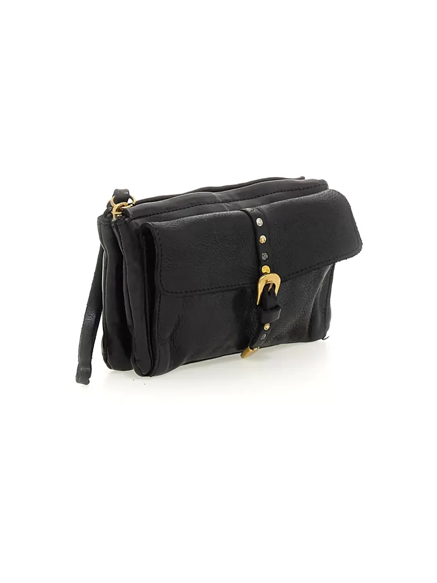 POCHETTE+MULTICOLOR STUDS BLACK