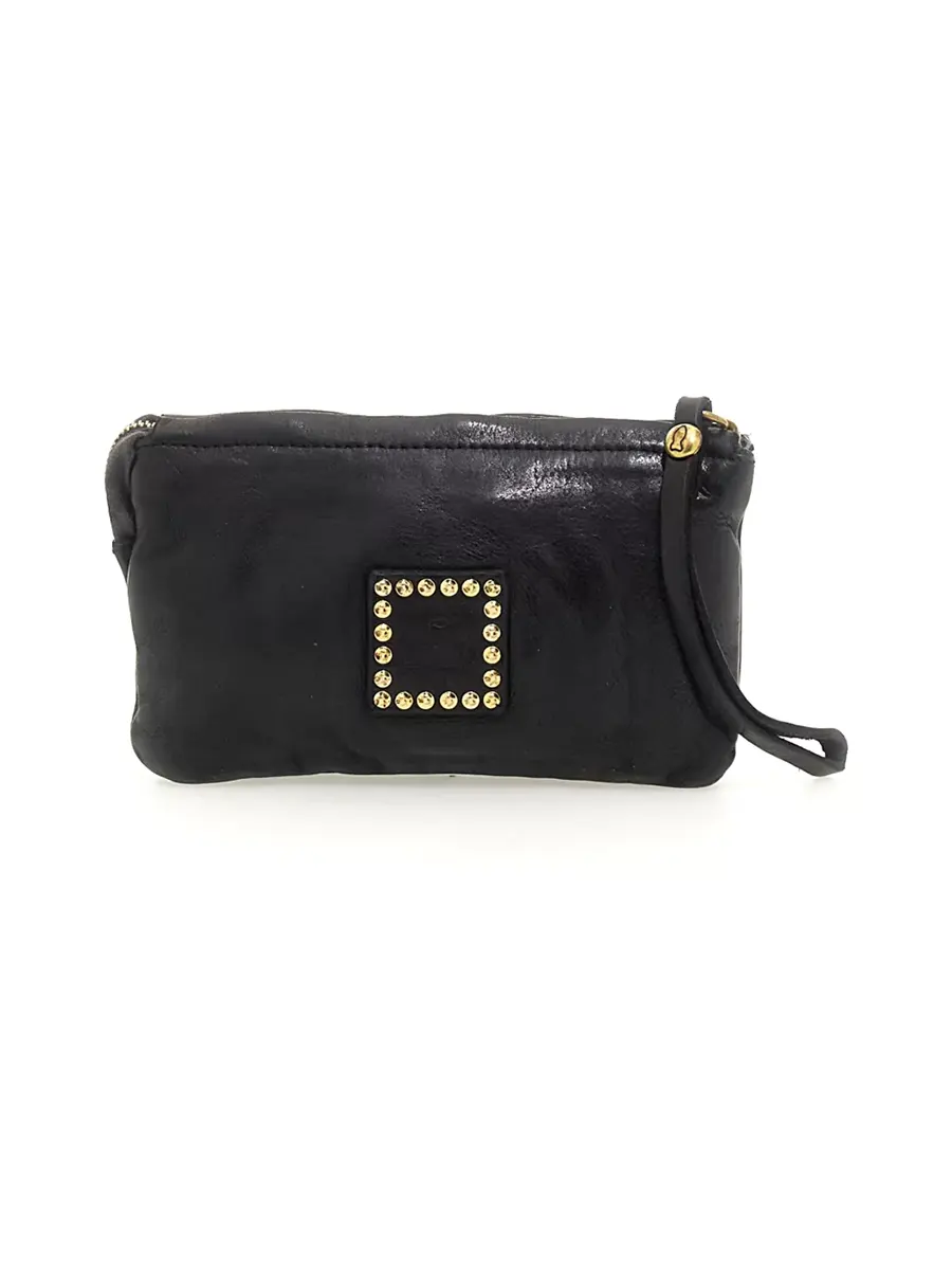 POCHETTE+MULTICOLOR STUDS BLACK