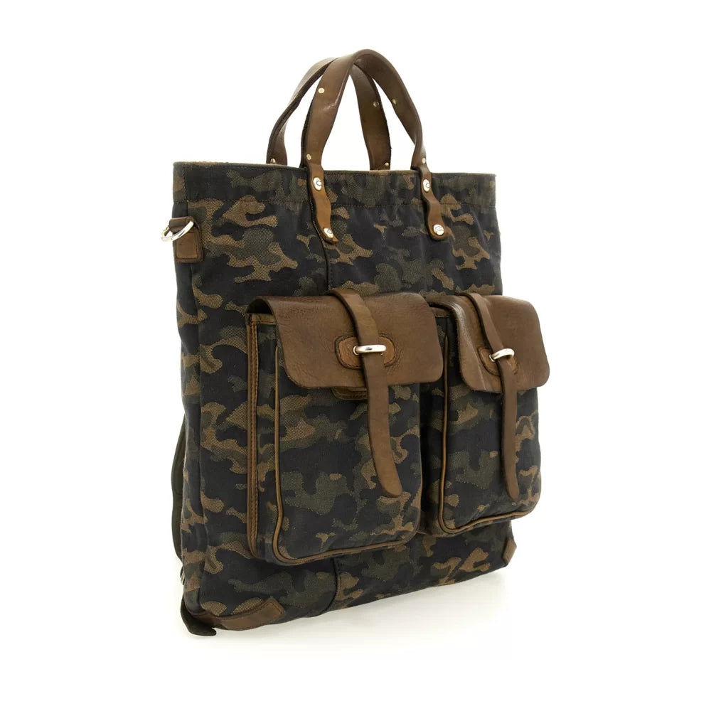 BACKPACK FABRIC CAMOU CAMO BLUE