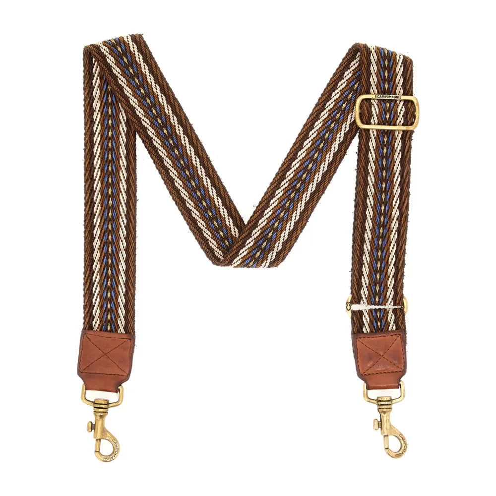 SHOULDER STRAP H5 GOLD RIBBON COGNAC