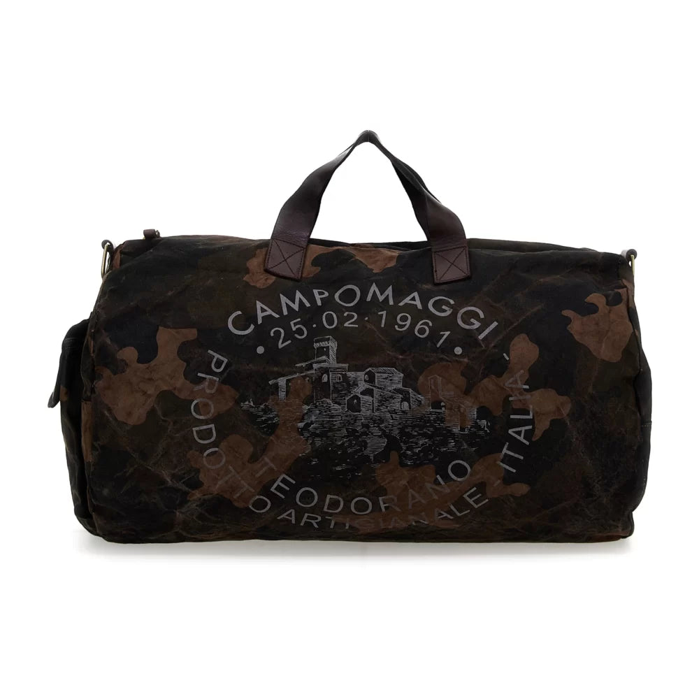 WEEKEND BAG CANVAS CAMOU BROWN/GREY