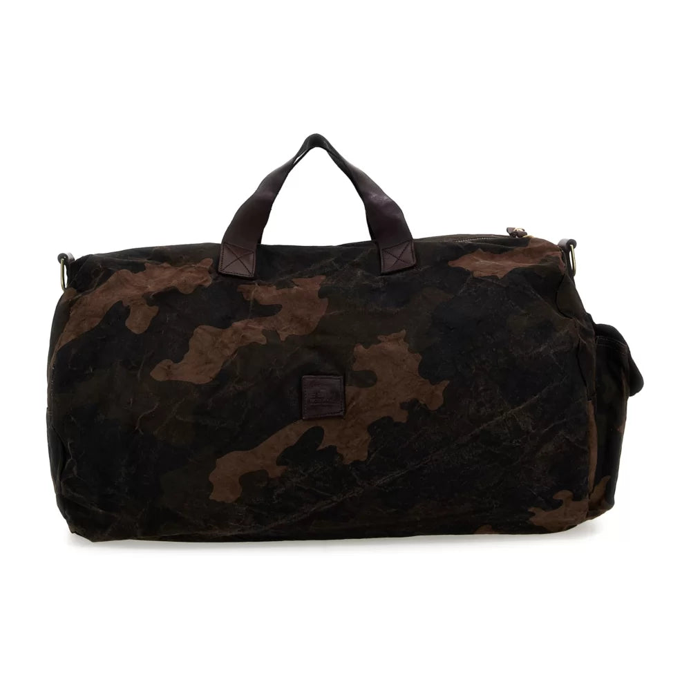 WEEKEND BAG CANVAS CAMOU BROWN/GREY