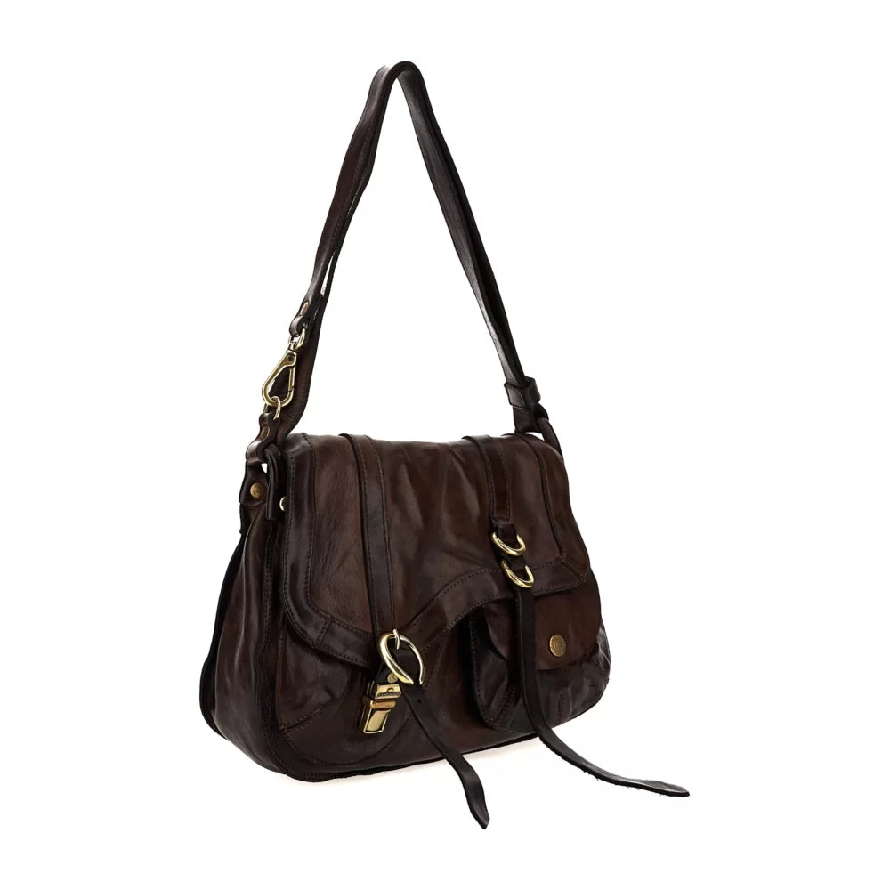 SHOULDER BAG M+NO STUDS POUCH BROWN