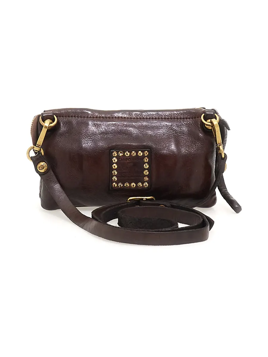 POCHETTE+STUDS PROFILE BROWN