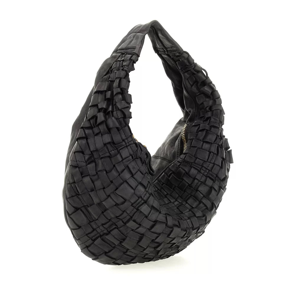 SHOULDER BAG WOVEN BLACK