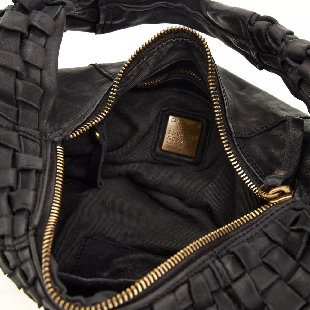 SHOULDER BAG WOVEN BLACK