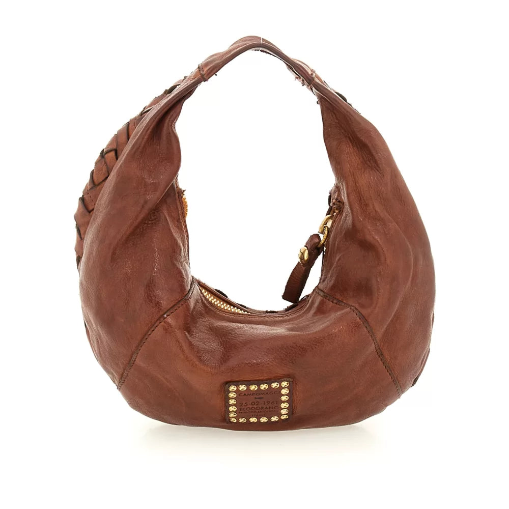 SHOULDER BAG WOVEN COGNAC