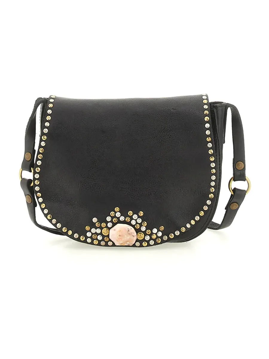 Petra crossbody M bag BLACK+WHITE STN