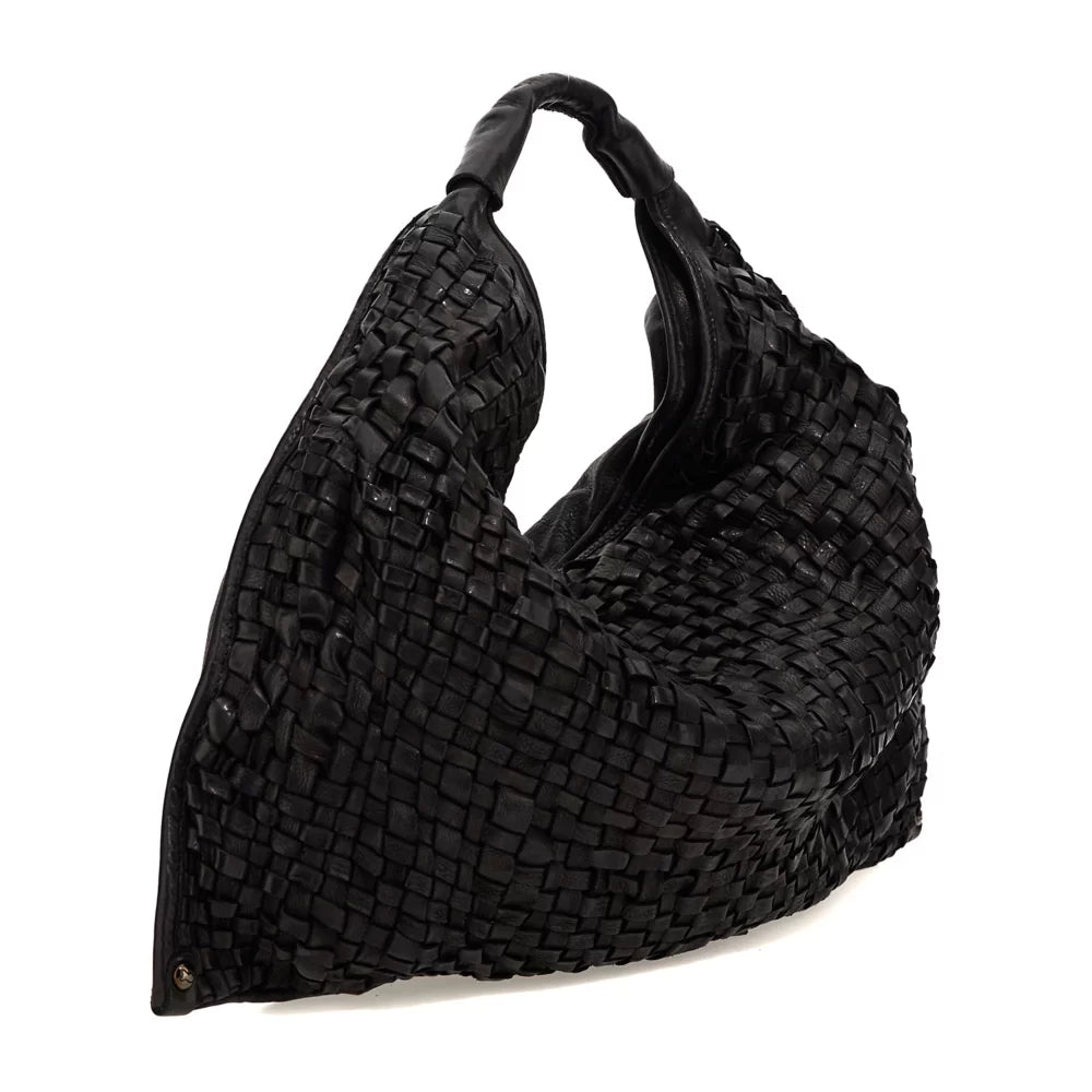 Shoulder bag woven BLACK