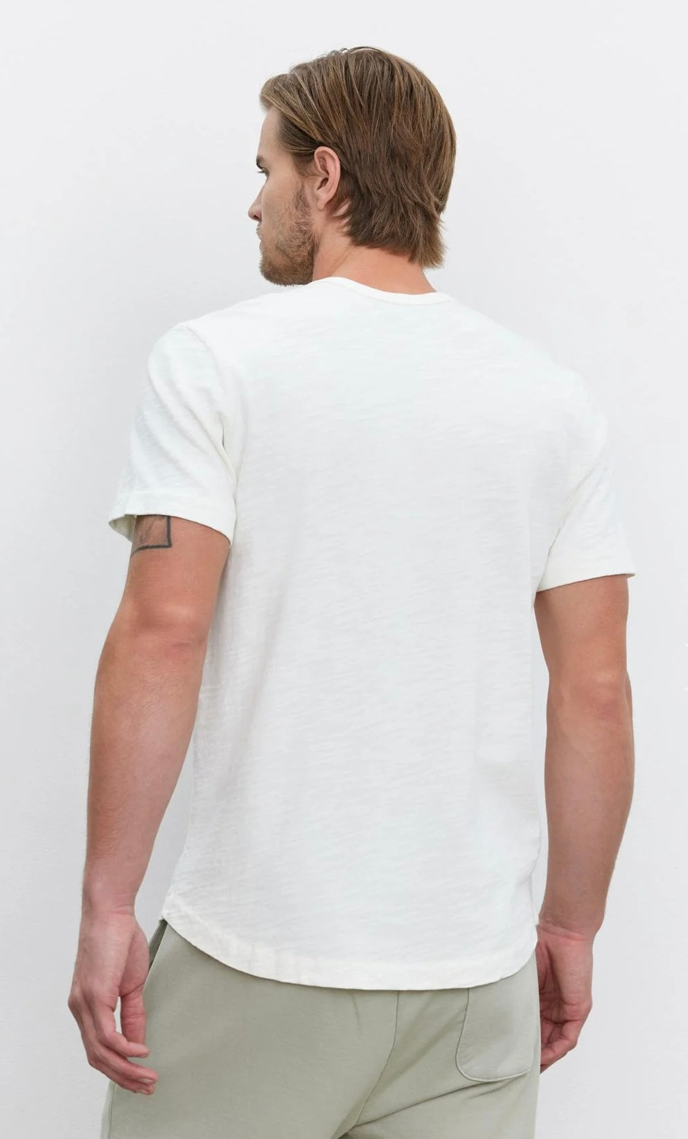 SPADER S/S CREW NECK TOP ECRU