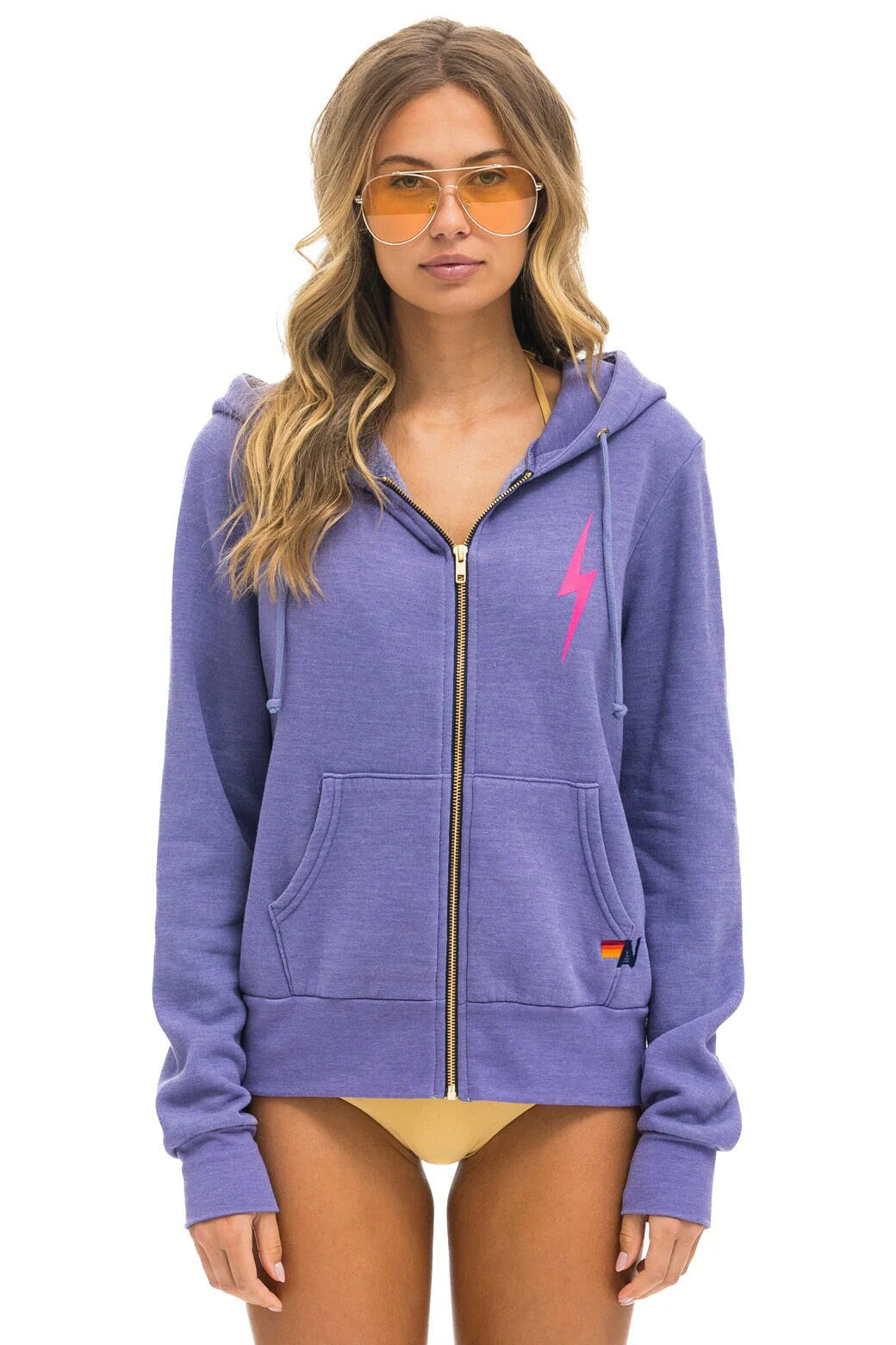 BOLT 2 ZIP HOODIE LAVENDER/N.PINK