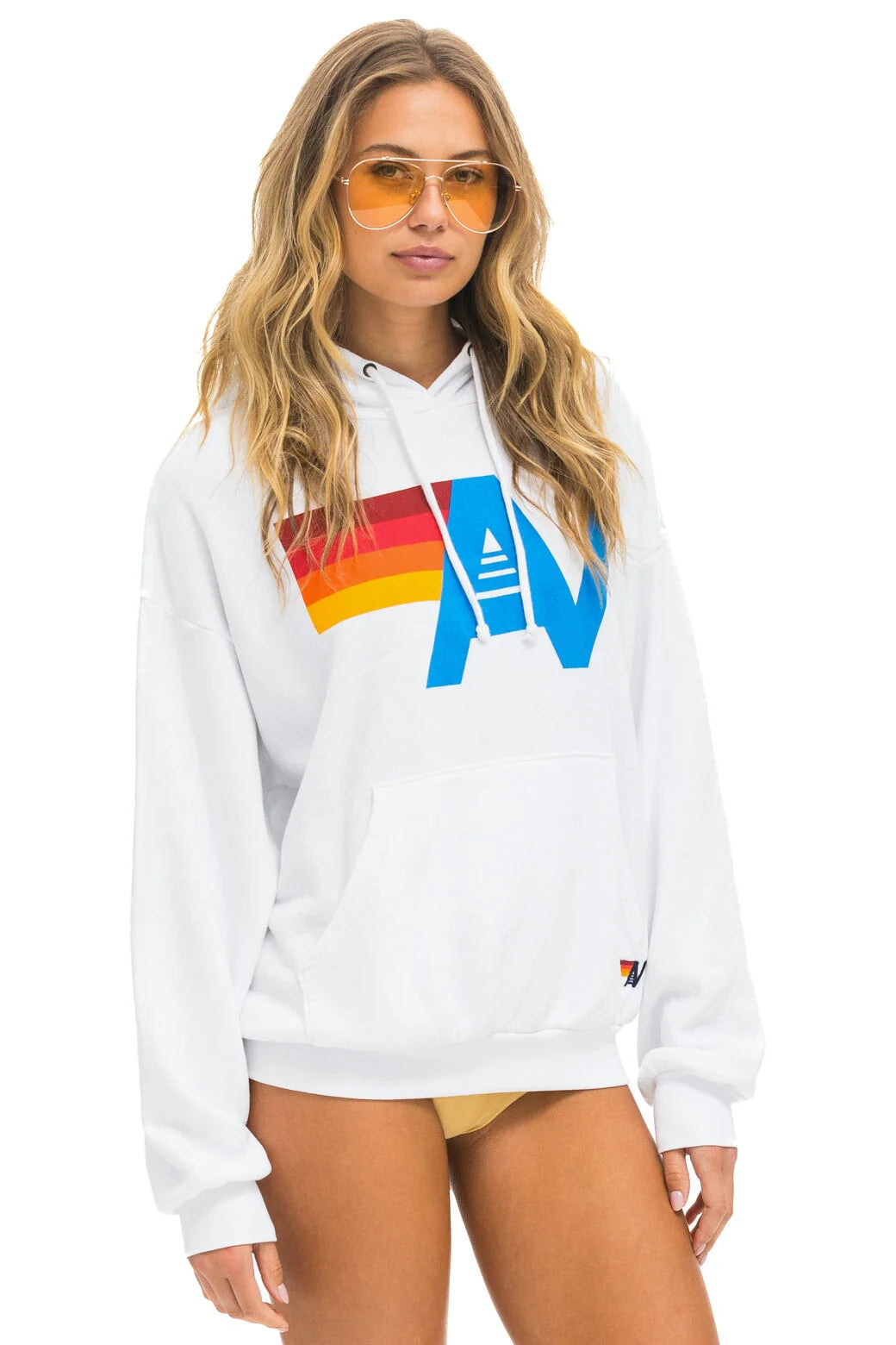 LOGO - PULLOVER HOODIE RELAXED WHITE