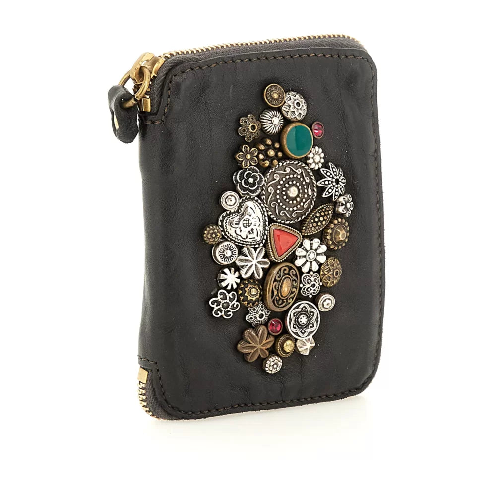 Wallet+mix studs BLACK