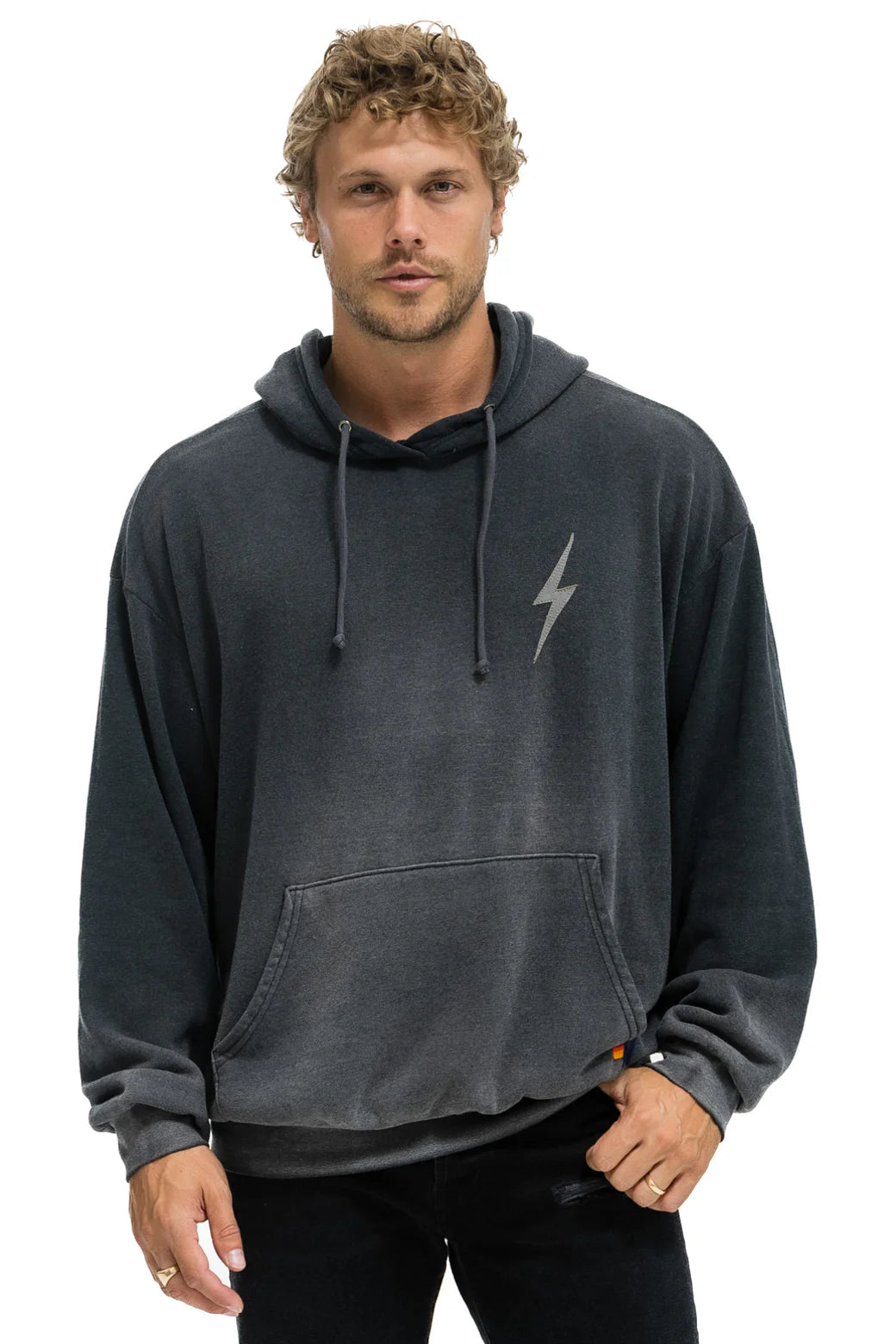 Bolt stitch 2 pullover hoodie FADED SMOKE