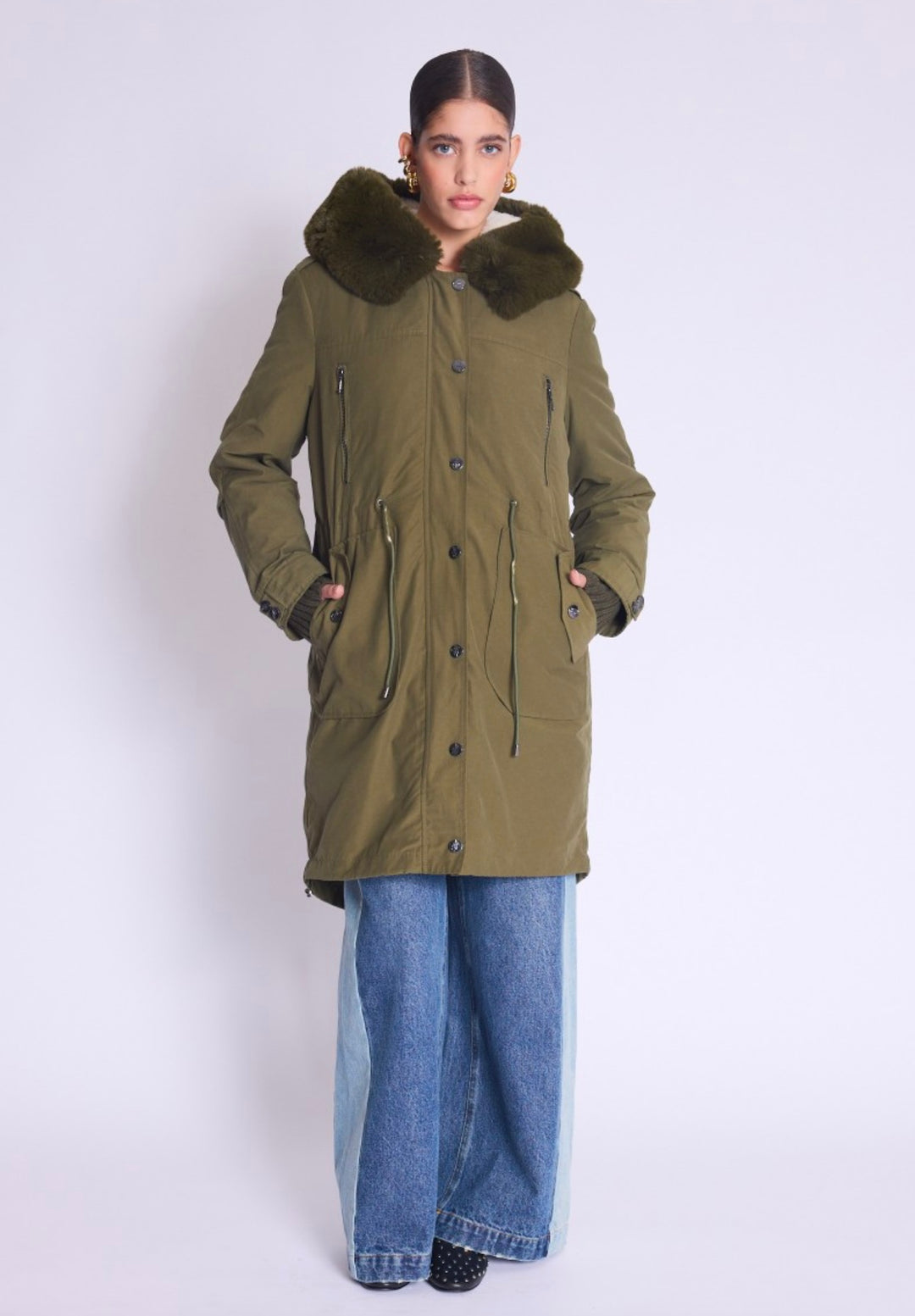 Molki parka coat KHAKI