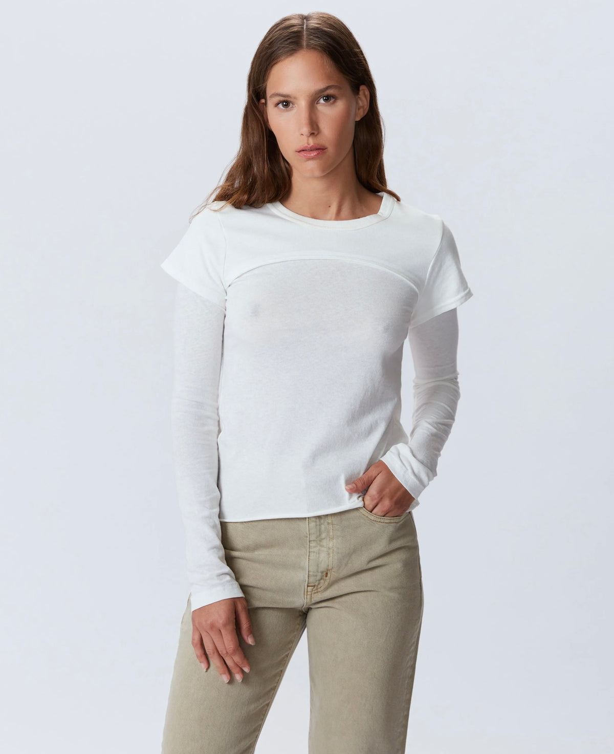 BOLERO LS TEE NATURAL