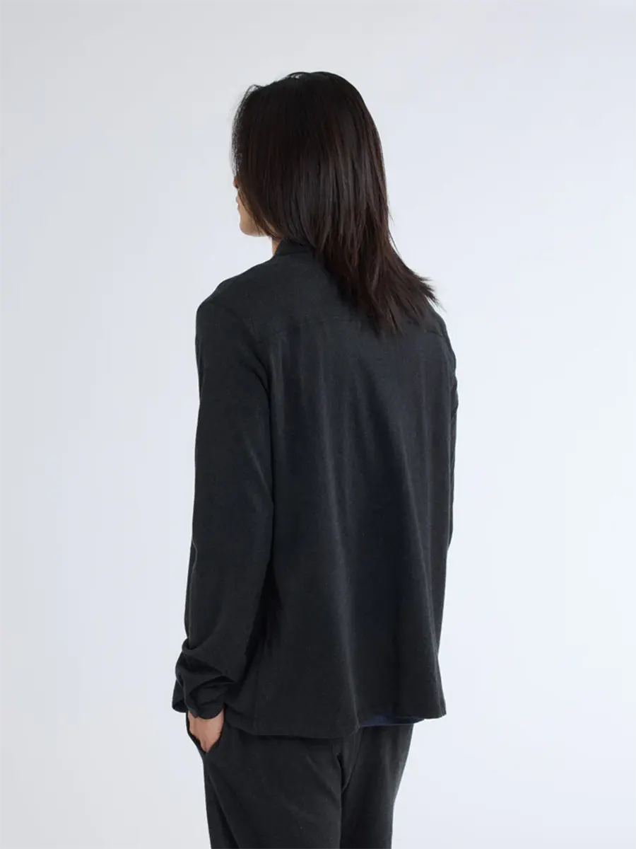 LS shirt NOIR CHINE