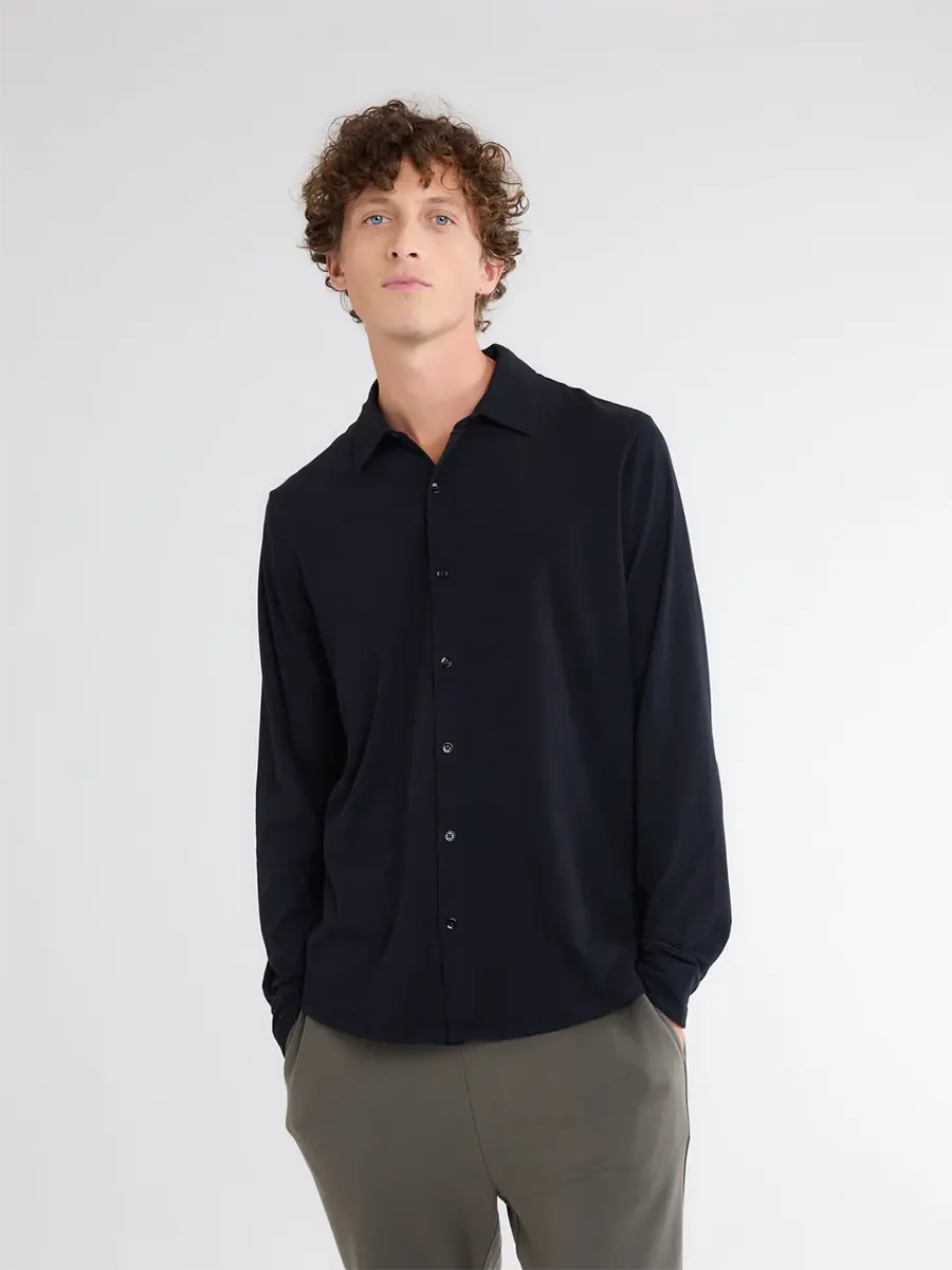 HERMAN, chemise ml BLACK